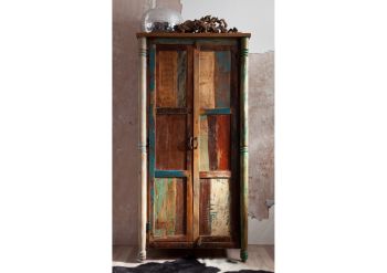 Schrank Altholz 90x45x180 mehrfarbig lackiert FABLE #12