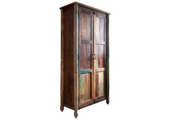 Schrank Altholz 90x45x180 mehrfarbig lackiert FABLE #12