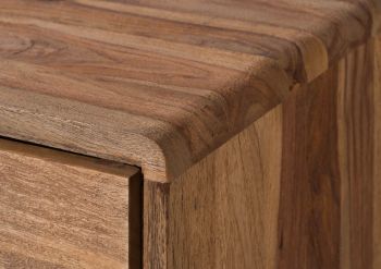 Waschmaschinenschrank Sheesham 64x26x193 natur sandgestrahlt MALMÖ 2 #250