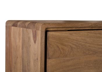Hängeschrank Sheesham 50x35x65 natur sandgestrahlt MALMÖ 2 #275