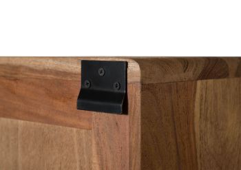 Hängeschrank Sheesham 50x35x65 natur sandgestrahlt MALMÖ 2 #275