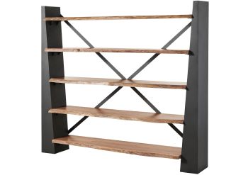 Standregal Akazie 200x40x178 natur lackiert NATURAL IDOL #110