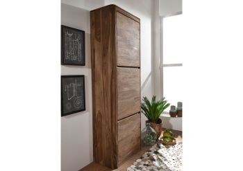 Dielenschrank Sheesham 70x37x200 smoked cherry gebeizt TORONTO #136