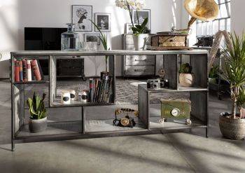 Regal Mango 183x40x90 grau lackiert HEAVY INDUSTRY #106