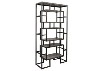 Regal Mango 100x40x202 grau lackiert HEAVY INDUSTRY #108