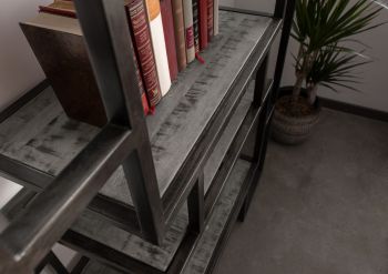 Regal Mango 100x40x202 grau lackiert HEAVY INDUSTRY #108