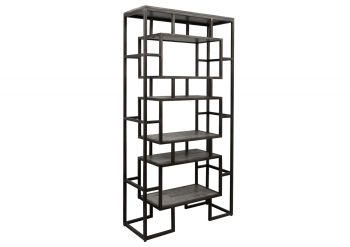 Regal Mango 100x40x202 grau lackiert HEAVY INDUSTRY #108