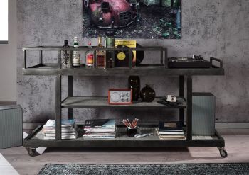 Regal Mango 180x50x106 grau lackiert HEAVY INDUSTRY #109