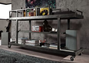 Regal Mango 180x50x106 grau lackiert HEAVY INDUSTRY #109
