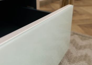 Regal Akazie 111x40x193 grau-weiß geölt CHICAGO #11
