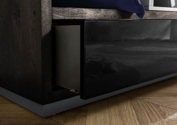 Regal Mango 111x40x193 dunkelgrau geölt CHICAGO #211