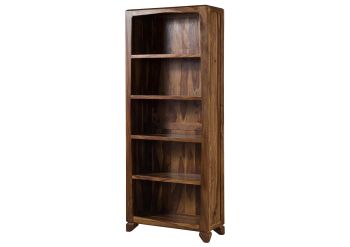 Standregal Sheesham 80x33x195 braun lackiert ANCONA #110