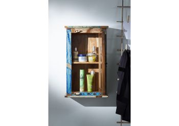 Hängeschrank Altholz 44x21x72 mehrfarbig lackiert NATURE OF SPIRIT BAD #102
