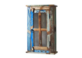 Hängeschrank Altholz 44x21x72 mehrfarbig lackiert NATURE OF SPIRIT BAD #102