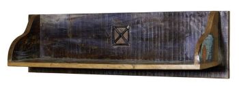 Wandregal Altholz 85x22x24 mehrfarbig lackiert NATURE OF SPIRIT #117