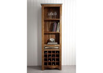 Weinregal Altholz 60x35x190 mehrfarbig lackiert NATURE OF SPIRIT #22