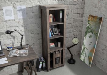 Bücherregal Mango 60x41x180 grau lackiert RAILWAY #204