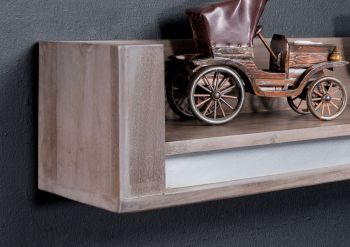 Wandboard Sheesham 120x22x20 smoked oak lackiert SYDNEY #208