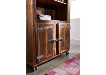 Regal Altholz 90x35x180 mehrfarbig lackiert FREEZY #33