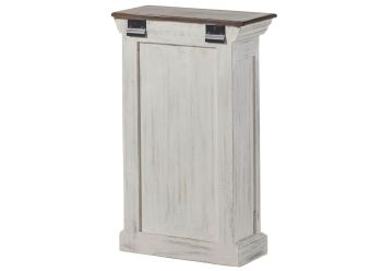 Hängeschrank Mango / Akazie 44x20x70 weiß gewachst CASTLE-ANTIK #113