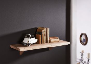 Wandregal Akazie 90x30x18 Natural Stone lackiert FREEFORM #138