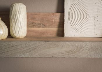 Wandregal Akazie 240x22x24 beige lackiert Amsterdam #124