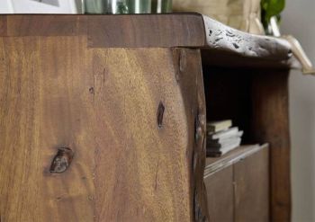 Highboard Akazie 131x45x147 braun lackiert PURE ACACIA #205