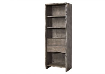 Regal Akazie 71x45x204 grau lackiert PURE ACACIA #409