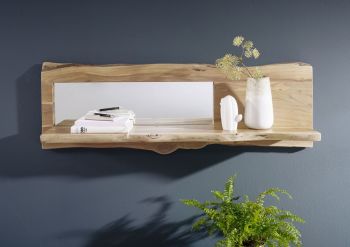 Wandregal Akazie 121x22x38 natur lackiert PURE ACACIA #705