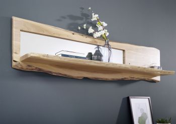 Wandregal Akazie 165x22x38 natur lackiert PURE ACACIA #706