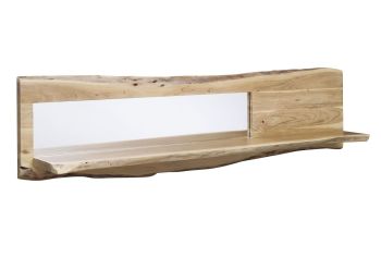 Wandregal Akazie 165x22x38 natur lackiert PURE ACACIA #706