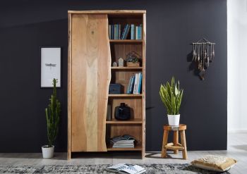 Regal Akazie 105x45x204 natur lackiert PURE ACACIA #710