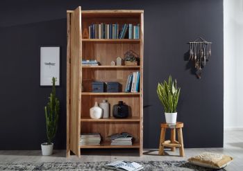 Regal Akazie 105x45x204 natur lackiert PURE ACACIA #710