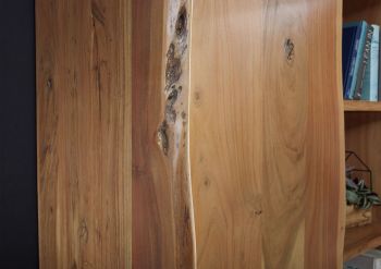 Regal Akazie 105x45x204 natur lackiert PURE ACACIA #710