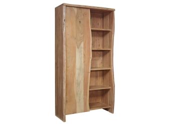 Regal Akazie 105x45x204 natur lackiert PURE ACACIA #710