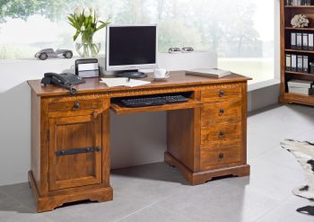 OXFORD Schreibtisch Akazie 158x54x76 - Verschiedene Farben