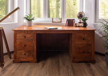Schreibtisch Akazie 180x80x74 honig  lackiert OXFORD #0529
