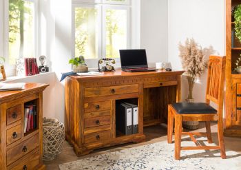 OXFORD Schreibtisch Akazie 140x64x80 - Verschiedene Farben