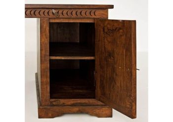 Schreibtisch Akazie 150x85x76 nougat lackiert OXFORD #420