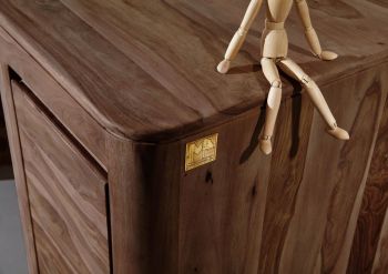 Schreibtisch Sheesham 150x75x78 smoked cherry gebeizt TORONTO #148