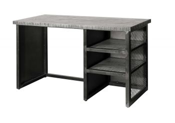 Schreibtisch Mango 122x52x76 grau lackiert HEAVY INDUSTRY #157