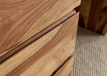 Schreibtisch Sheesham 150x75x78 natur lackiert / sandgestrahlt PURE SHEESHAM #210