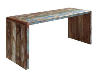 Schreibtisch Altholz 170x65x76 mehrfarbig lackiert FREEZY #40