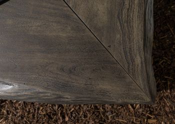 Eckschreibtisch Akazie 185x163x76 grau lackiert PURE ACACIA #949