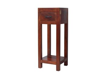 Telefontisch Akazie 30x30x80 nougat lackiert OXFORD #44
