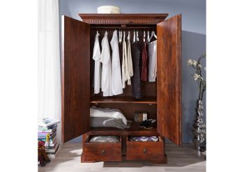 Kleiderschrank Akazie 108x64x180 nougat lackiert OXFORD #509