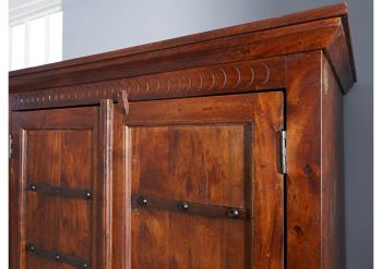 Kleiderschrank Akazie 108x64x180 nougat lackiert OXFORD #509
