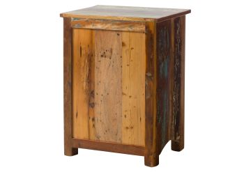 Nachttisch Altholz 55x40x75 mehrfarbig lackiert NATURE OF SPIRIT #132