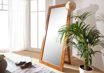 Standspiegel Akazie 75x3x175 honig lackiert OXFORD #0319