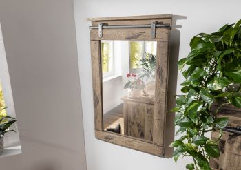 Spiegel Mango 60x8x100 whitewash lackiert RAILWAY #363